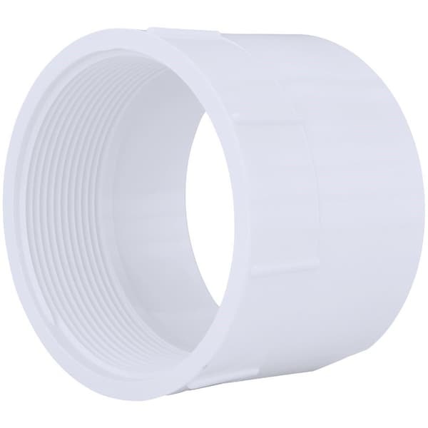Charlotte Pipe And Foundry 4 In. Hub x 4 In. FPT Schedule 40 DWV PVC Adapter PVC 00101 1400HA - main